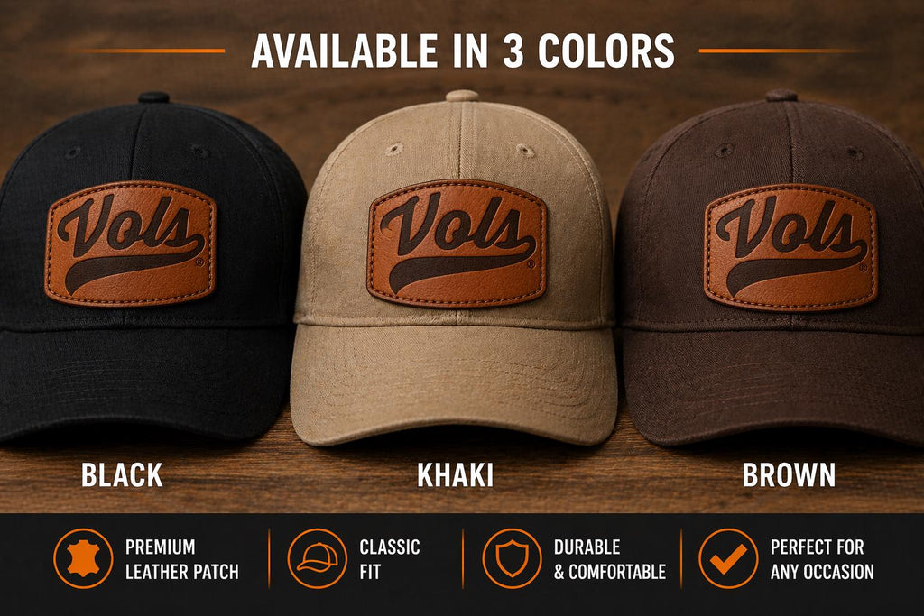 Vols Richardson Hat with Leather Patch – Classic Fit Baseball Cap