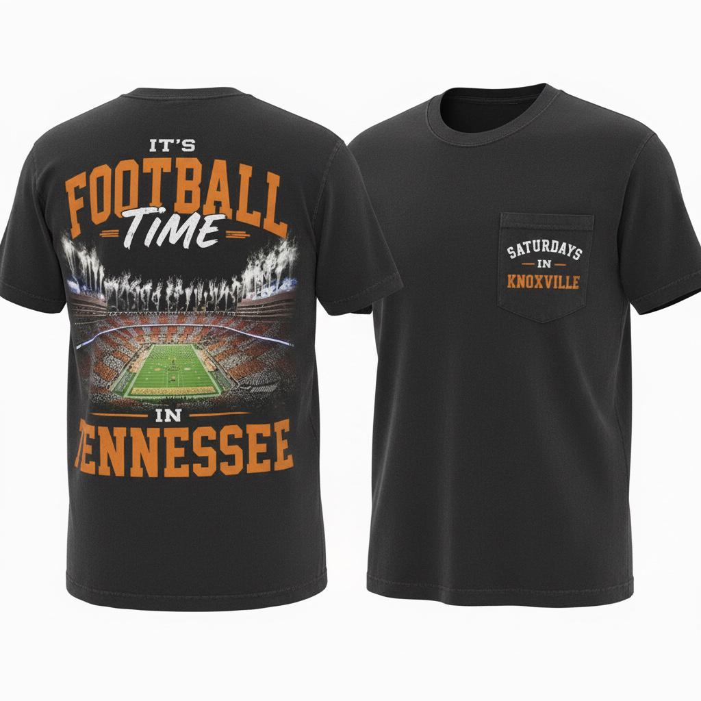 Tennessee Football Time Comfort Colors Tee – Saturdays in Knoxville Game Day Apparel