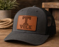Vols Richardson Hat with Leather Patch – Dark Gray Trucker Cap