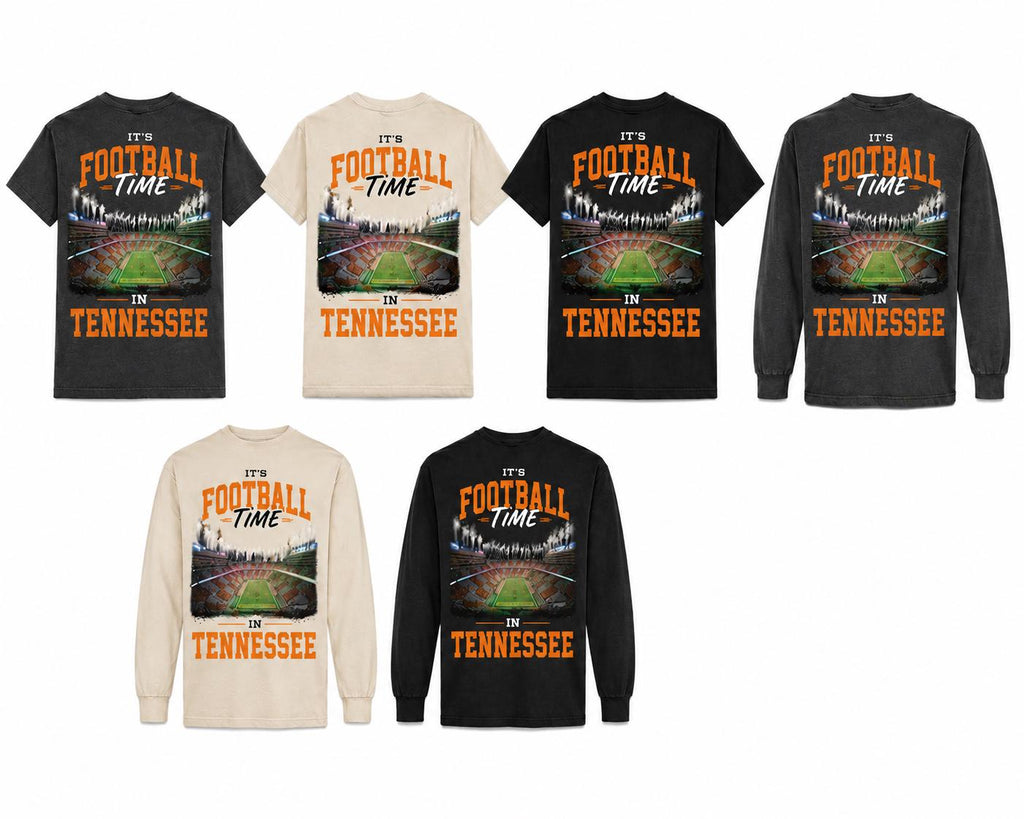 Tennessee Football Time Comfort Colors Tee – Saturdays in Knoxville Game Day Apparel